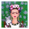Frida Kahlo Katteelskeren (detalje) Madalena Lobao-Tello Plakat 30 X 30 Cm Billedramme -POSTERLOUNGE Salg 607533 poster l