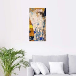 Mor Og Barn Gustav Klimt Plakat 20 X 40 Cm Billedramme -POSTERLOUNGE Salg 608236 poster room medical practice l