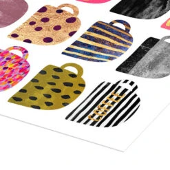 Pretty Coffee Cups Elisabeth Fredriksson Plakat 30 X 30 Cm Billedramme -POSTERLOUNGE Salg 609278 poster empCorner l