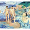 Bathing Men Edvard Munch Plakat 40 X 30 Cm Billedramme -POSTERLOUNGE Salg 609738 poster l