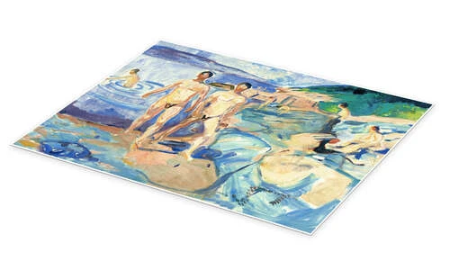 Bathing Men Edvard Munch Plakat 40 X 30 Cm Billedramme 4 Bathing Men Edvard Munch Plakat 40 X 30 Cm Billedramme - Billede 2