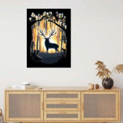 Skovens Konge, Prinsesse Mononoke Barrett Biggers Plakat 30 X 40 Cm Billedramme 9 Skovens Konge, Prinsesse Mononoke Barrett Biggers Plakat 30 X 40 Cm Billedramme -POSTERLOUNGE Salg 609918 poster room illustrations l