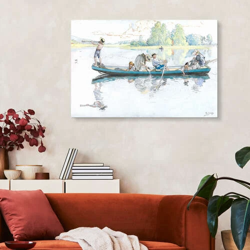 Vikingatåg I Dalom Carl Larsson Galleritryk 30 X 20 Cm Billedramme 6 Vikingatåg I Dalom Carl Larsson Galleritryk 30 X 20 Cm Billedramme - Billede 4