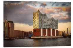 Elbphilharmonie, Hamborg, Tyskland Sabine Wagner Akrylbillede 30 X 20 Cm Billedramme