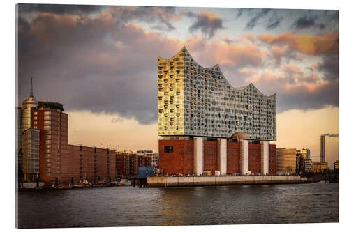 Elbphilharmonie, Hamborg, Tyskland Sabine Wagner Akrylbillede 30 X 20 Cm Billedramme 3 Elbphilharmonie, Hamborg, Tyskland Sabine Wagner Akrylbillede 30 X 20 Cm Billedramme
