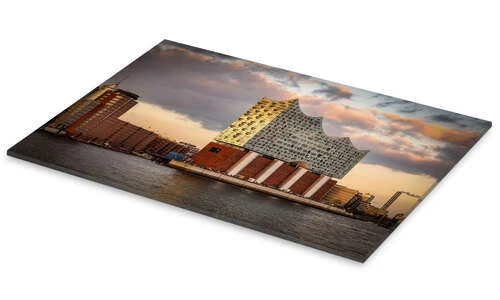 Elbphilharmonie, Hamborg, Tyskland Sabine Wagner Akrylbillede 30 X 20 Cm Billedramme 4 Elbphilharmonie, Hamborg, Tyskland Sabine Wagner Akrylbillede 30 X 20 Cm Billedramme - Billede 2