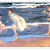 Running Along The Beach Joaquín Sorolla Y Bastida Plakat 40 X 20 Cm Billedramme -POSTERLOUNGE Salg 611631 poster l