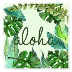 Aloha Plakat 30 X 30 Cm Billedramme
