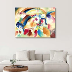 Landscape With Church Wassily Kandinsky Lærredsbillede 30 X 20 Cm Billedramme 9 Landscape With Church Wassily Kandinsky Lærredsbillede 30 X 20 Cm Billedramme -POSTERLOUNGE Salg 613244 canvas room colourful l