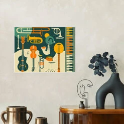 Just Jazz Jazzberry Blue Plakat 40 X 30 Cm Billedramme -POSTERLOUNGE Salg 613413 poster room graphic design l