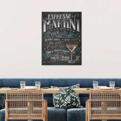 Espresso Martini Opskrift (engelsk) Lily & Val Plakat 30 X 40 Cm Billedramme -POSTERLOUNGE Salg 616997 poster room bar l