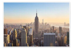 Udsigt Over Manhattan Plakat 30 X 20 Cm Billedramme