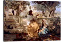 Christ In The House Of Martha And Mary HenrykSiemiradzki Galleritryk 30 X 20 Cm Billedramme