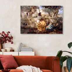 Christ In The House Of Martha And Mary HenrykSiemiradzki Galleritryk 30 X 20 Cm Billedramme -POSTERLOUNGE Salg 619496 gallery print room landscape format l