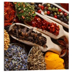Colorful Spices And Herbs Galleritryk 30 X 30 Cm Billedramme