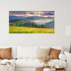 Sunrise In The Mountains Plakat 40 X 20 Cm Billedramme -POSTERLOUNGE Salg 620775 poster room mediterranean l