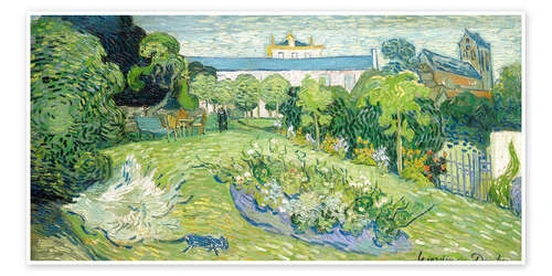 Garden Of Daubigny Vincent Van Gogh Plakat 40 X 20 Cm Billedramme 3 Garden Of Daubigny Vincent Van Gogh Plakat 40 X 20 Cm Billedramme