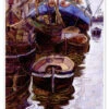 Boats In The Harbor (Trieste) Egon Schiele Plakat 30 X 40 Cm Billedramme -POSTERLOUNGE Salg 622290 poster l