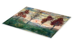 Four Trees Egon Schiele Plakat 40 X 30 Cm Billedramme -POSTERLOUNGE Salg 622648 poster pds l