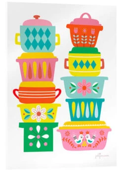 Scandinavian Dishes Andrea Müller Akrylbillede 20 X 30 Cm Billedramme