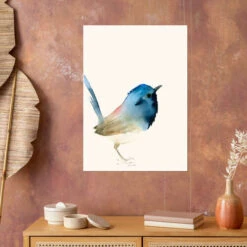 Mørkeblå Fugl Dearpumpernickel Plakat 30 X 40 Cm Billedramme -POSTERLOUNGE Salg 623766 poster room portrait format l