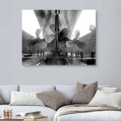 Værftarbejdere Med Titanic John Parrot Galleritryk 30 X 20 Cm Billedramme -POSTERLOUNGE Salg 627450 gallery print room grey l