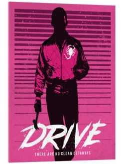 Drive Ryan Gosling Golden Planet Prints Akrylbillede 20 X 30 Cm Billedramme