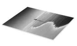 Ensom Surfer På Stranden Alex Saberi Plakat 30 X 40 Cm Billedramme -POSTERLOUNGE Salg 634589 poster pds l