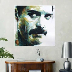 Freddie Mercury Paul Lovering Plakat 30 X 30 Cm Billedramme -POSTERLOUNGE Salg 636992 poster room stars and celebrities l