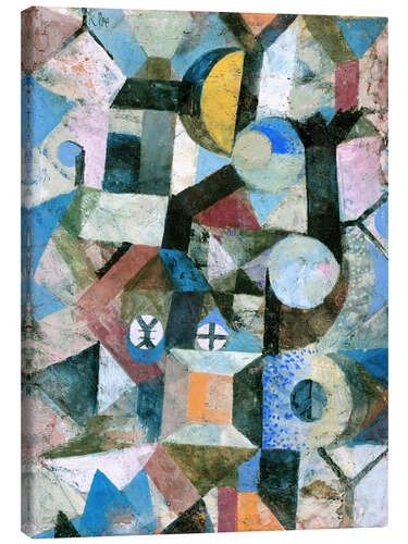Composition With The Yellow Half-Moon And The Y Paul Klee Lærredsbillede 20 X 30 Cm Billedramme 3 Composition With The Yellow Half-Moon And The Y Paul Klee Lærredsbillede 20 X 30 Cm Billedramme