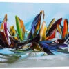Sailing, Abstract II Theheartofart Gena Lærredsbillede 40 X 20 Cm Billedramme -POSTERLOUNGE Salg 638638 canvas l
