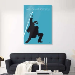With Or Without You - U2 ChungkongGalleritryk 20 X 30 Cm Billedramme -POSTERLOUNGE Salg 638817 gallery print room stars and celebrities l