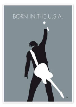 Born In The U.S.A. - Bruce Springsteen ChungkongPlakat 30 X 40 Cm Billedramme
