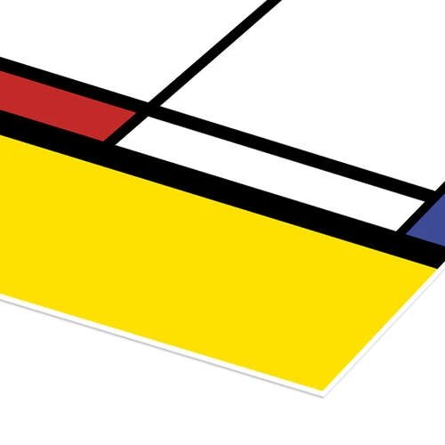 Mondrian Stil Plakat 30 X 30 Cm Billedramme 5 Mondrian Stil Plakat 30 X 30 Cm Billedramme - Billede 3