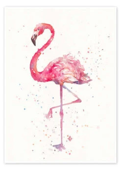 A Flamingo's Fancy Sillier Than Sally Plakat 30 X 40 Cm Billedramme