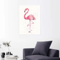 A Flamingo's Fancy Sillier Than Sally Plakat 30 X 40 Cm Billedramme -POSTERLOUNGE Salg 640674 poster room minimalist l
