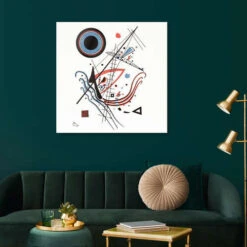 Blue Wassily Kandinsky Galleritryk 30 X 30 Cm Billedramme -POSTERLOUNGE Salg 640694 gallery print room white l