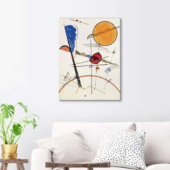 Growth Wassily Kandinsky Lærredsbillede 20 X 30 Cm Billedramme -POSTERLOUNGE Salg 640711 canvas room beige l