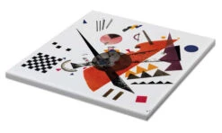 Orange Wassily Kandinsky Lærredsbillede 30 X 30 Cm Billedramme -POSTERLOUNGE Salg 640722 canvas pds l