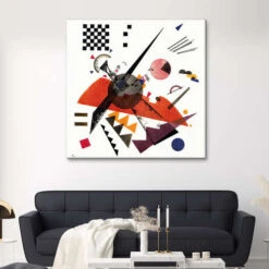 Orange Wassily Kandinsky Lærredsbillede 30 X 30 Cm Billedramme -POSTERLOUNGE Salg 640722 canvas room square l
