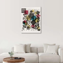 Small Worlds V Wassily Kandinsky Lærredsbillede 20 X 30 Cm Billedramme -POSTERLOUNGE Salg 640727 canvas room colourful l