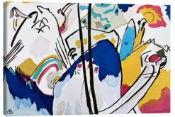 Composition No. 4 Wassily Kandinsky Lærredsbillede 30 X 20 Cm Billedramme