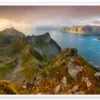 Panoramic View From Husfjellet Mountain On Senja Island During Sunset, Noway Markus Ulrich Plakat 60 X 20 Cm Billedramme -POSTERLOUNGE Salg 641365 poster l