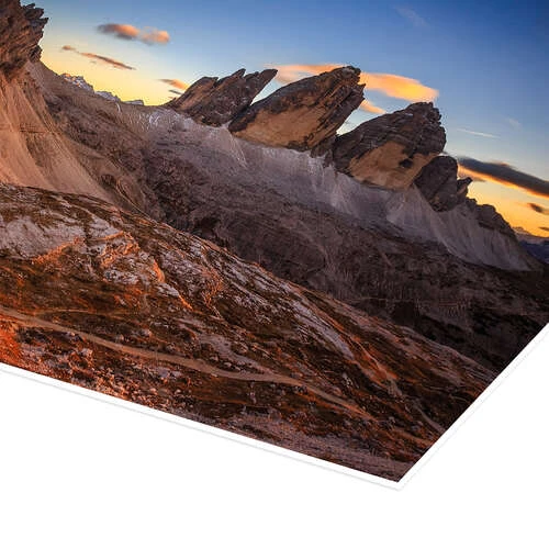 Tre Cime Di Lavaredo I Dolomitterne Muharrem Ünal Plakat 30 X 20 Cm Billedramme 5 Tre Cime Di Lavaredo I Dolomitterne Muharrem Ünal Plakat 30 X 20 Cm Billedramme - Billede 3