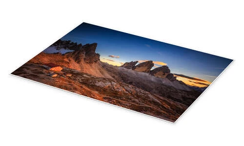 Tre Cime Di Lavaredo I Dolomitterne Muharrem Ünal Plakat 30 X 20 Cm Billedramme 4 Tre Cime Di Lavaredo I Dolomitterne Muharrem Ünal Plakat 30 X 20 Cm Billedramme - Billede 2