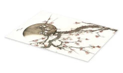 Plum Blossoms And Moon Katsushika Hokusai Plakat 30 X 20 Cm Billedramme -POSTERLOUNGE Salg 642831 poster pds l
