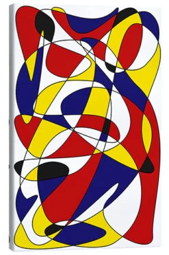 Mondrian And Gauss THE USUAL DESIGNERS Lærredsbillede 20 X 30 Cm Billedramme