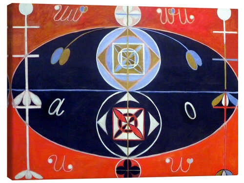 Evolutionen, Nr. 16 Hilma Af Klint Lærredsbillede 30 X 20 Cm Billedramme 3 Evolutionen, Nr. 16 Hilma Af Klint Lærredsbillede 30 X 20 Cm Billedramme