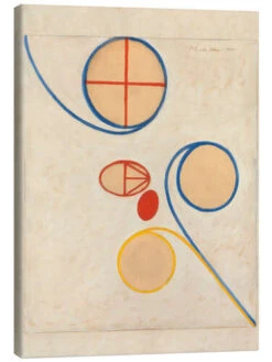Syvstjernen, Nr. 2 Hilma Af Klint Lærredsbillede 20 X 30 Cm Billedramme