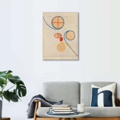 Syvstjernen, Nr. 2 Hilma Af Klint Lærredsbillede 20 X 30 Cm Billedramme -POSTERLOUNGE Salg 651331 canvas room beige l